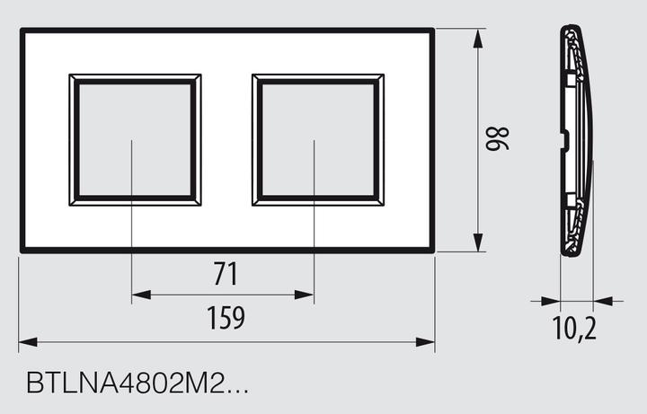 Actual product image Legrand BTLNA4802M2KA
