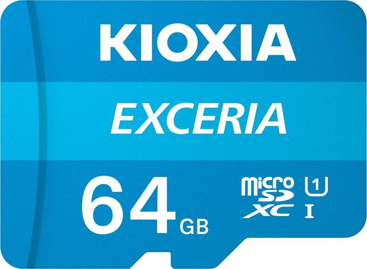 Actual product image Kioxia Exceria (64 GB, microSDXC, U1, UHS-I)