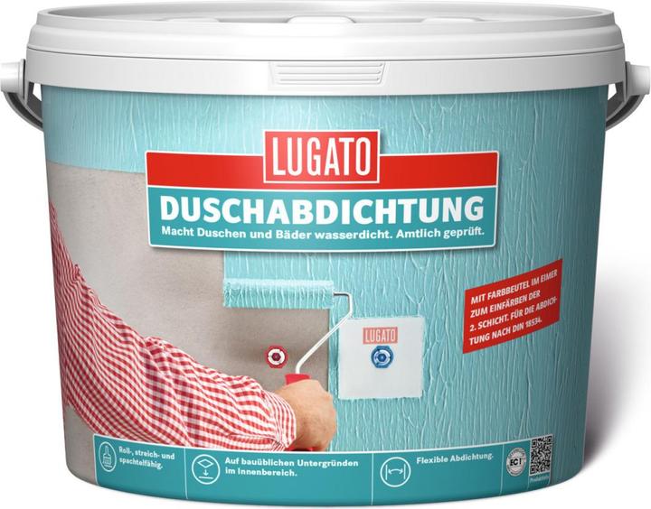 Lugato Duschabdichtung (15 kg, Mintgrün, Blau)