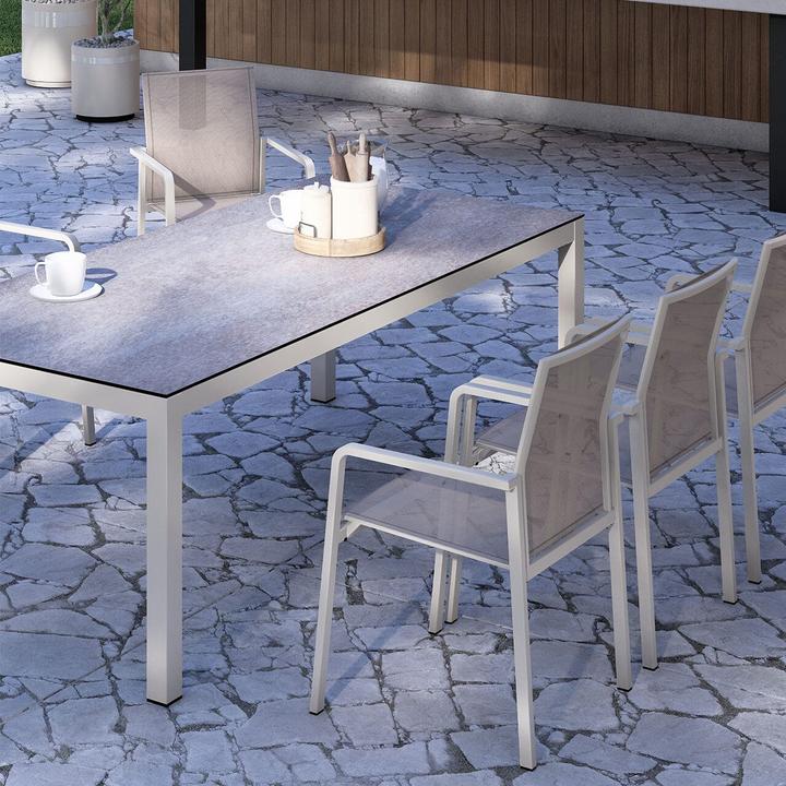 Actual product image Zebra Garden furniture series BEE BEE armchair light grey