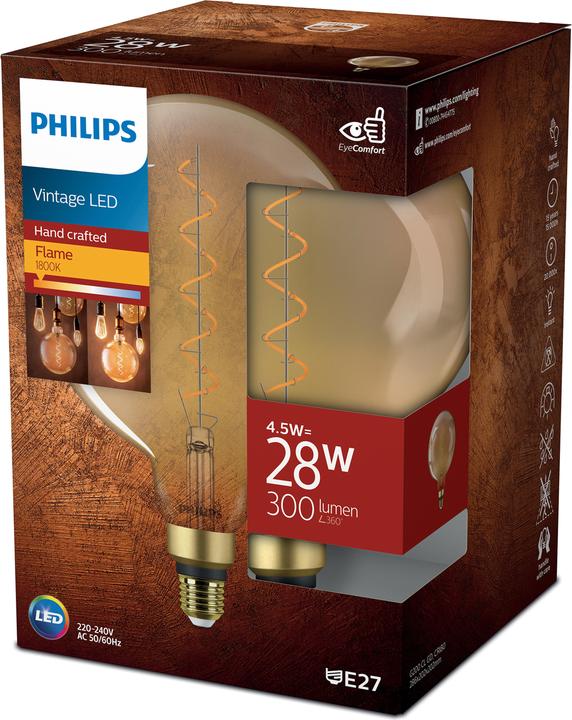 Produktbild Philips LED EyeComfort (E27, 4.50 W, 300 lm, 1 x, F)