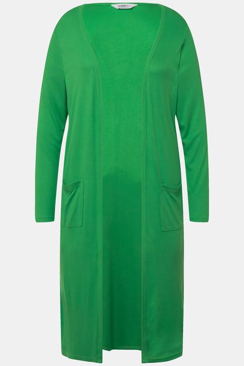 Produktbild Janet & Joyce Long-Shirtjacke, gerade geschnitten, offene Jacke, Langarm (48)