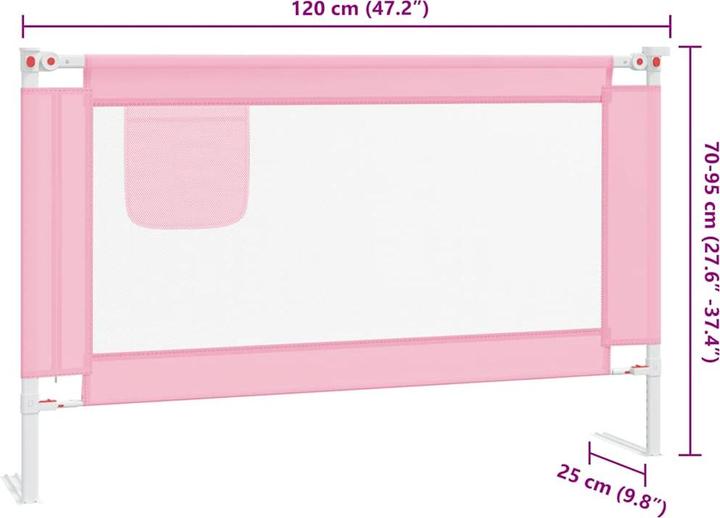 Actual product image vidaXL Bettgitter (120 x 25 x 70 cm)