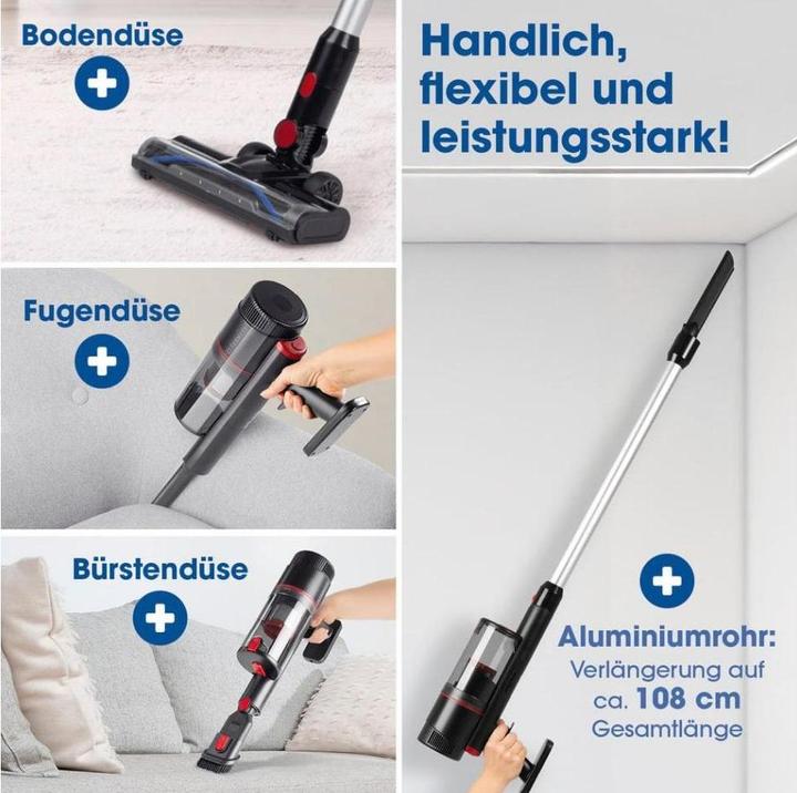 Actual product image CleanMaxx Akku-Hand- und Stielsauger 600 W