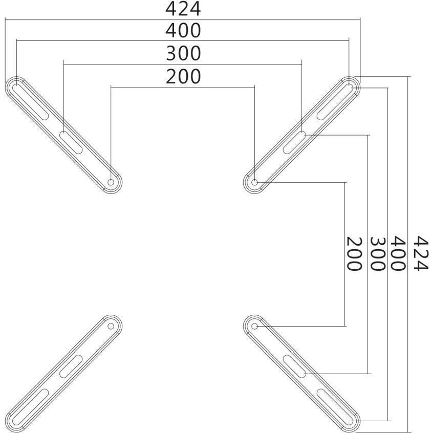 Thumbnail - LogiLink VESA Adapter (Adapter- / Montageplatten), TV Halterung Zubehör, Schwarz