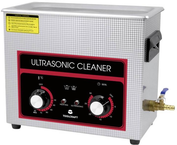 Toolcraft USC-650 Ultraschallreiniger Schmuck, Werkstatt, Bürobedarf 180 W 6.5 l (40 kHz, 6500 ml)