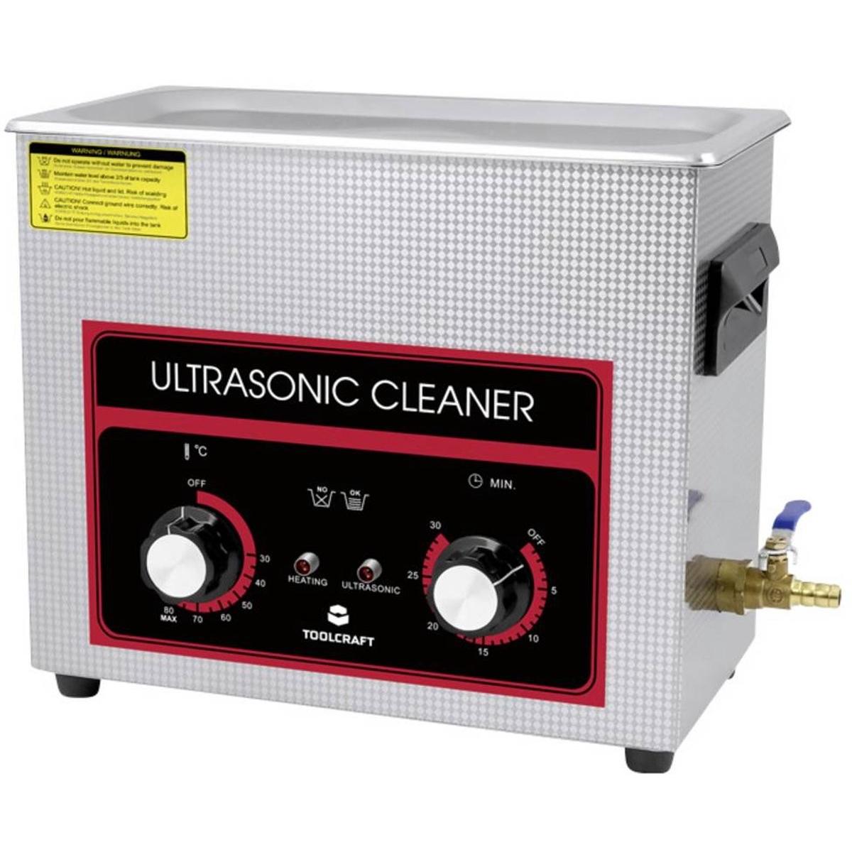 Toolcraft USC-650 Pulitore a ultrasuoni, Pulitore a ultrasuoni, Argento