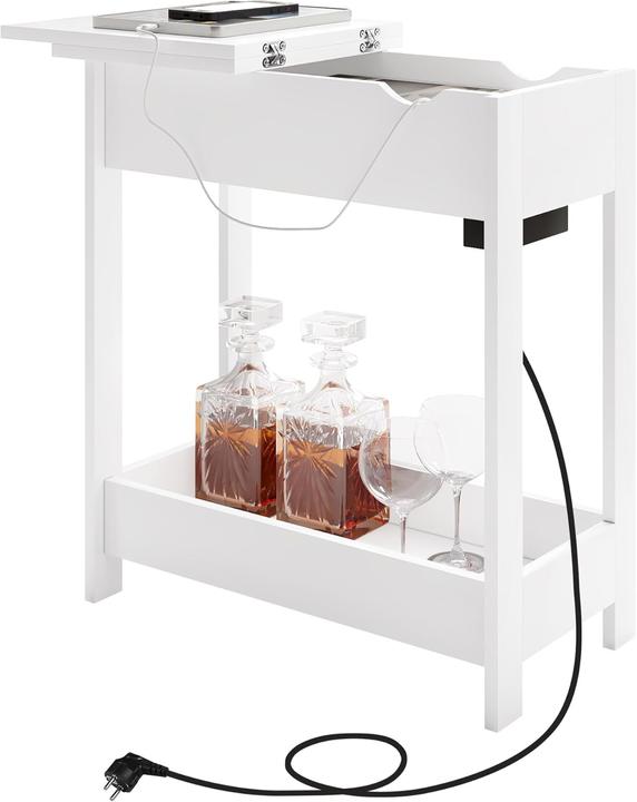 Produktbild Eugad Nachttisch mit Steckdose (60 x 30 x 60 cm)