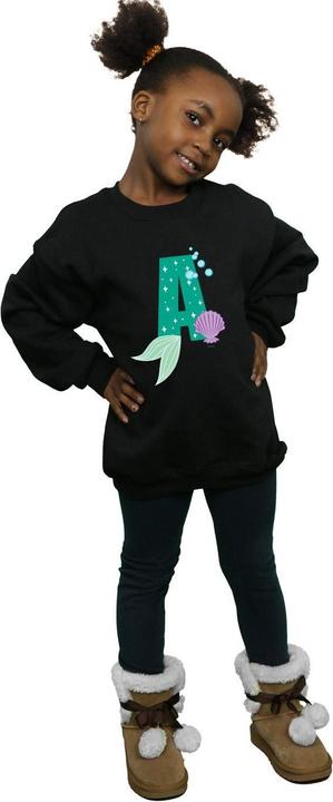 Actual product image Disney Girls Alphabet A Is For Ariel Sweatshirt (152, 158)