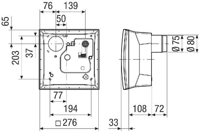 Actual product image Maico ER GH APB Surface-mounted housing