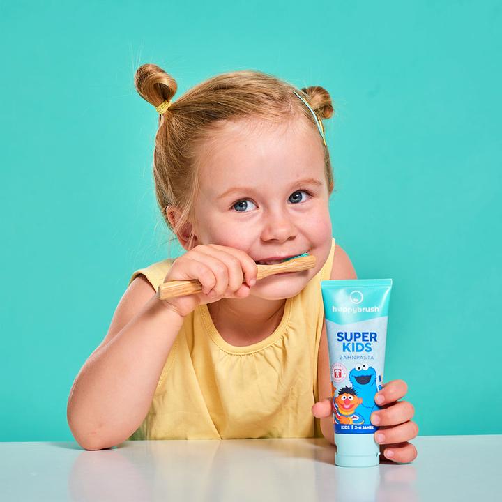 Produktbild happybrush Zahnpasta SuperKids Sesamstrasse 75 ml (75 ml)