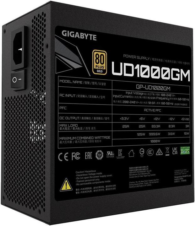 Productafbeelding Gigabyte UD1000GM (1000 W)