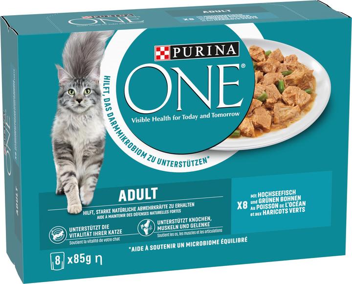 Image du produit Purina ONE Poisson océanique (Adulte, 8 pcs, 85 g)