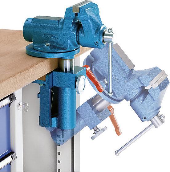 Immagine prodotto Anke Banco da lavoro compatto, con rotelle, mobile, con 1 cassetto e morsa a vite (127 cm, 70 cm)