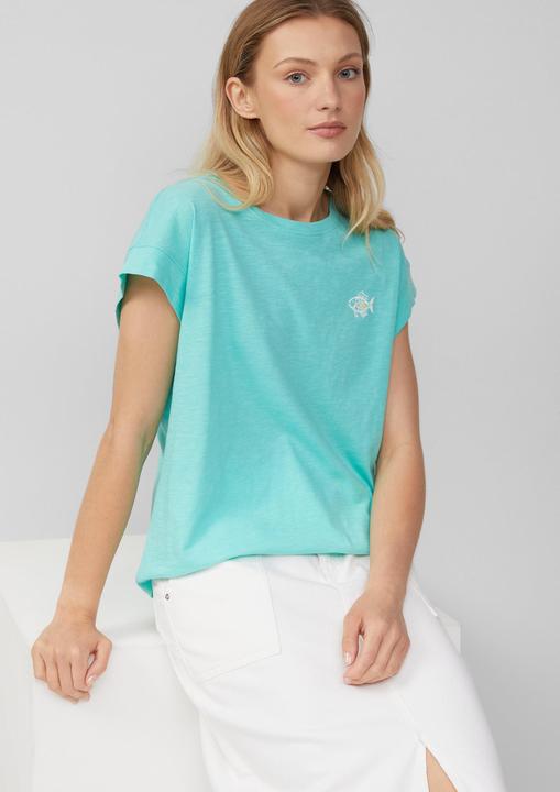 Produktbild S.Oliver T-Shirt T-Shirt im Relaxed Fit mit kleinem Artwork (40)