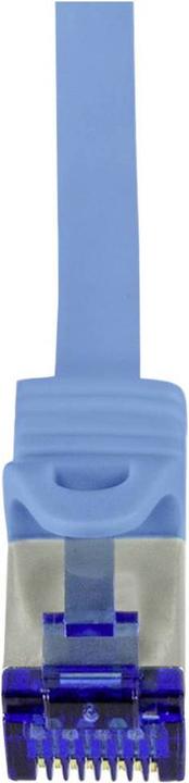 Actual product image LogiLink Patch cord Ultraflex, Cat.6A, S/FTP, 15 m, blue withCat.7 raw cable, extra flexible & soft cable m (S/FTP, CAT6a, 15 m)