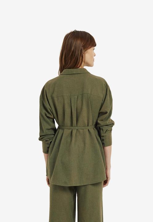 Actual product image Vertbaudet 2-teiliges Loungewear-Set für Schwangerschaft und Stillzeit, Leinen-Optik