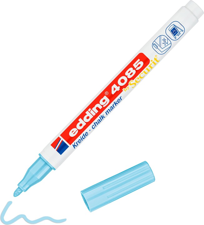 Immagine prodotto Edding 4085 - Marcatore a gesso (Arancione neon, 1 mm, 1 x)