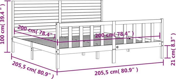 Actual product image VidaXL Oscar (200 x 200 cm)