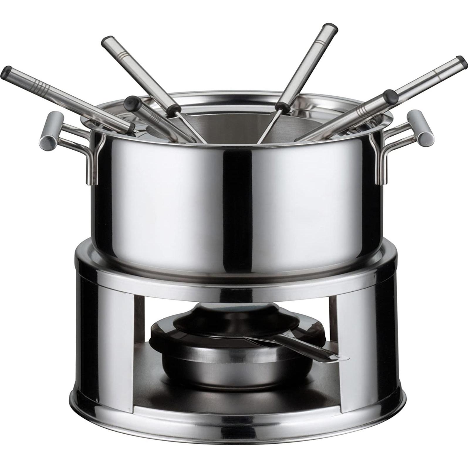 neuetischkultur Fondue Set, Fondue Set, Silber