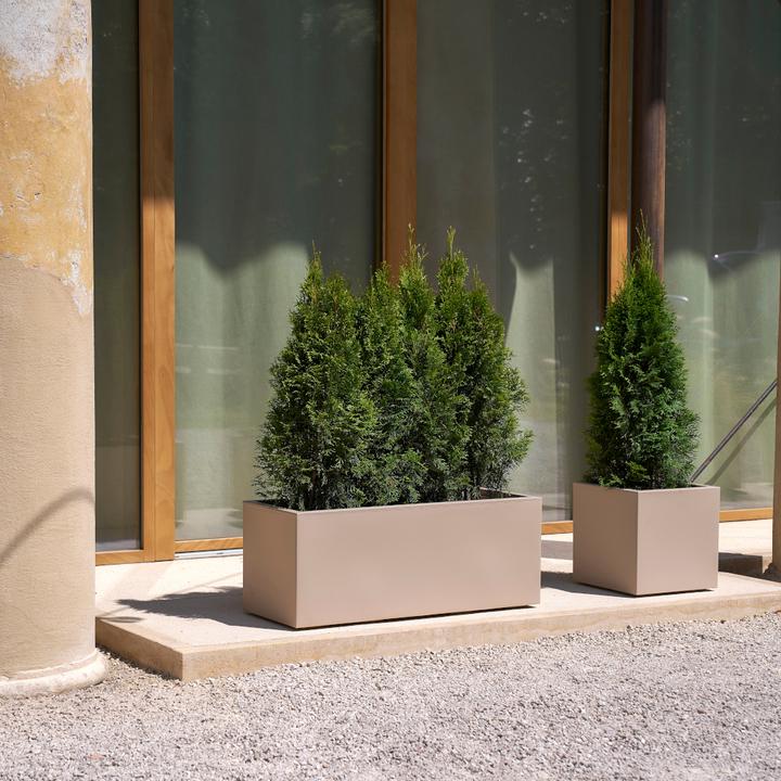 Produktbild Euro3plast Pflanzkübel Kebe 40 x 40 cm dune Greener, mit Rollen und Bewässerung (39.50 cm)