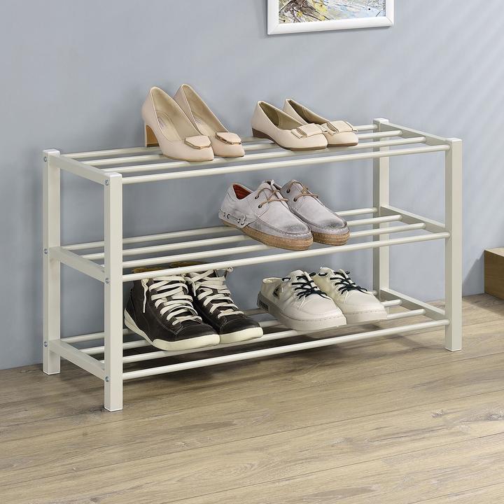 Produktbild IDIMEX Schuhregal NAVAN 3 Ablagen – beige