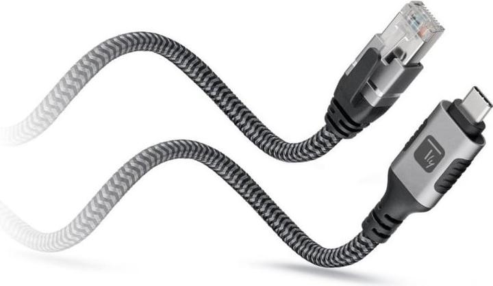 Produktbild Techly Kabel sieciowy USB-C na Gigabit Ethernet RJ45 3m (CAT6, 3 m)