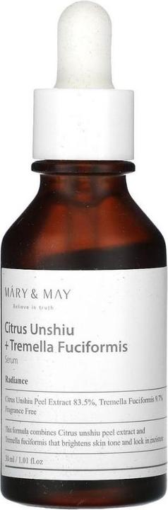 Actual product image Mary&May Citrus Unshiu + Tremella Fuciformis Face Serum Reducing Discoloration 30Ml (30 ml)