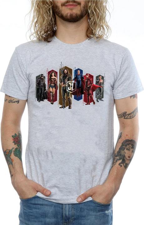 Produktbild Justice League Movie Team Hexagons TShirt (XL)