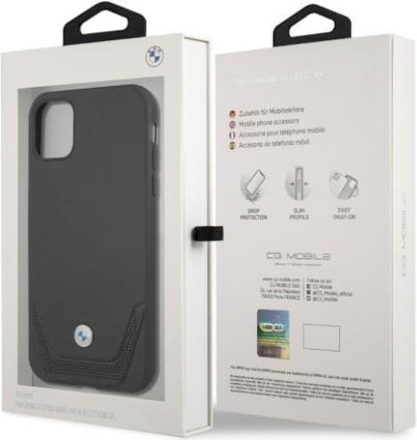 Produktbild BMW Hard Cover Leather Perforated Lower Stripes (Apple iPhone 11)
