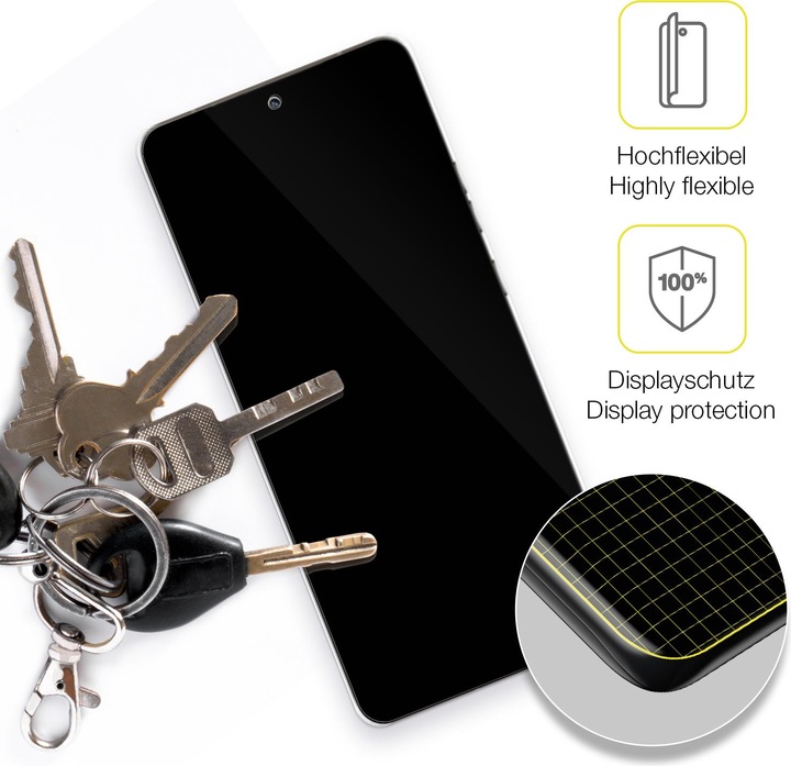 Produktbild Dipos 3D Full Cover Schutzfolie (1 Stück, Motorola Edge 50 Pro)