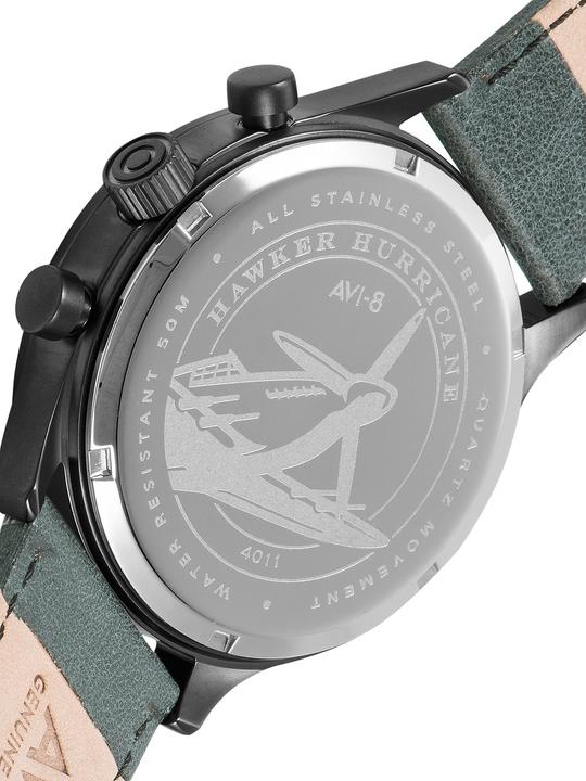 Actual product image AVI-8 AV-4011-0D Hawker Hurricane Chronograph 42mm 5ATM (Chronograph, 42 mm)