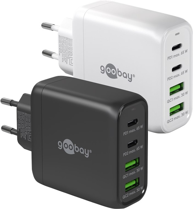 Immagine prodotto Goobay Caricabatterie Rapido USB Multiport con tecnologia GaN (65 W)