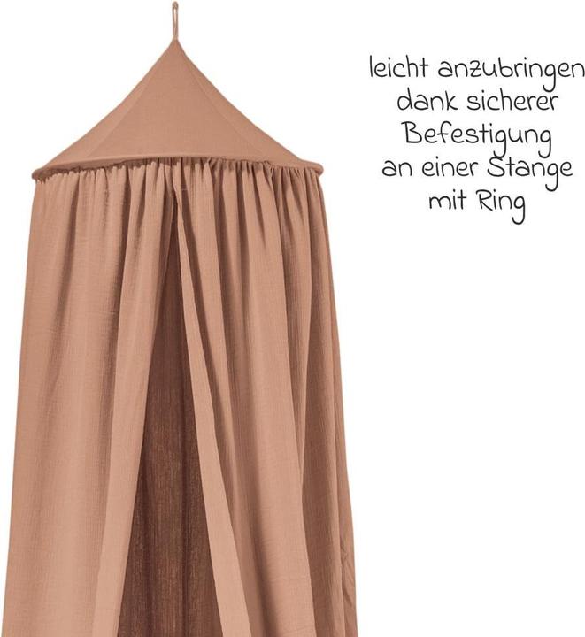 Actual product image Julius Zöllner Canopy made of cotton muslin, dune