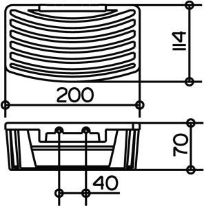 Produktbild Keuco Duschablagen Schwammkorb abnehmbar (24.50 x 20 x 7 cm)