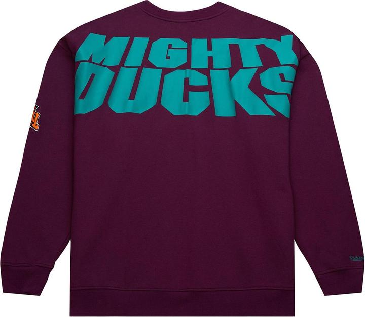 Immagine prodotto Mitchell & Ness Fleece BACKPRINT Pullover Anaheim Ducks - S (S)