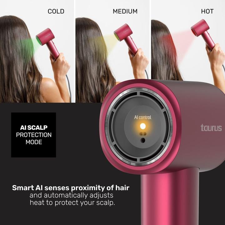 Produktbild Taurus Föhn Granatrot 2400 W (2400 W)