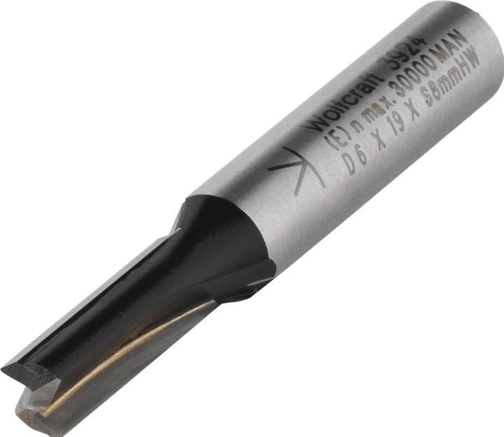 Actual product image wolfcraft 1 slot milling cutter HM S=8mm ø6x20mm