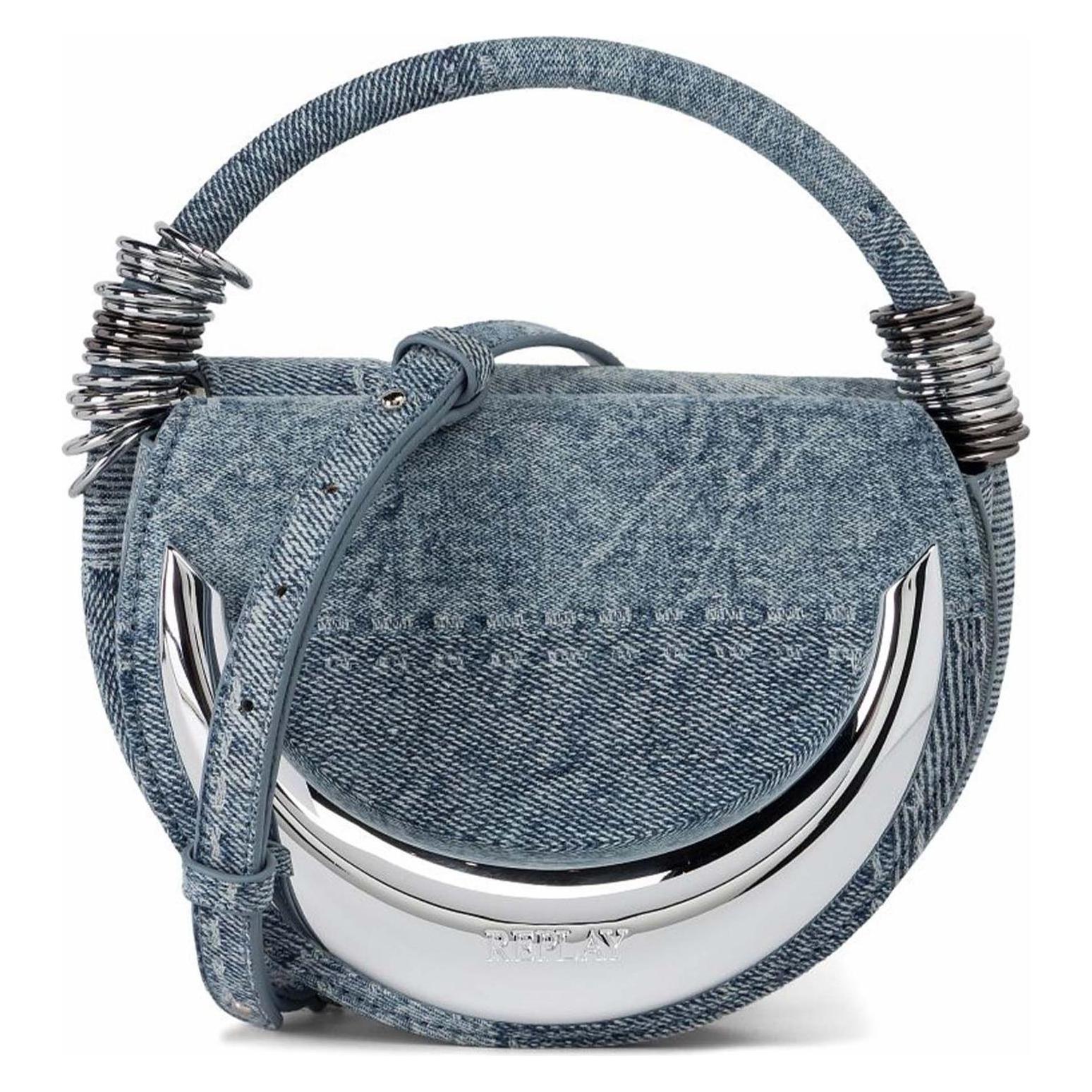 Replay, Damen, Handtasche, Crossbody Bag, Blau