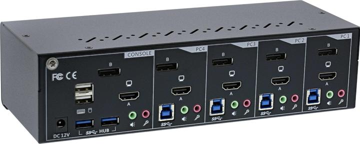 Immagine prodotto InLine Switch KVM Switch 4 vie a doppio monitor