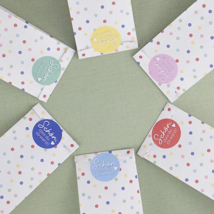 Actual product image Papierdrachen 24 birthday bags - confetti (24 Piece)