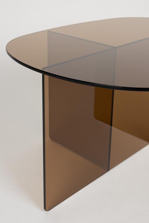 Image du produit Zuiver Coffee Table Linea Brown (60 x 80 x 40 cm)