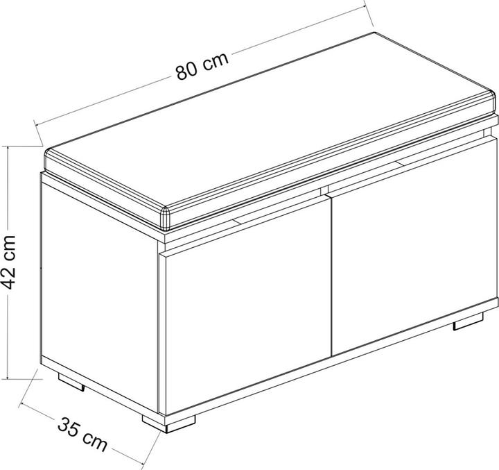 Produktbild En.Casa Brande (42 x 80 x 35 cm)