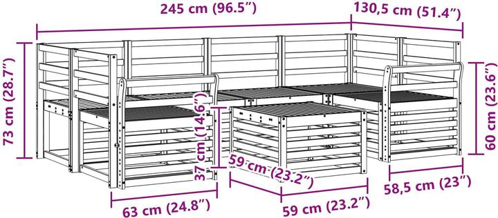 Produktbild vidaXL Outdoor-Sofa