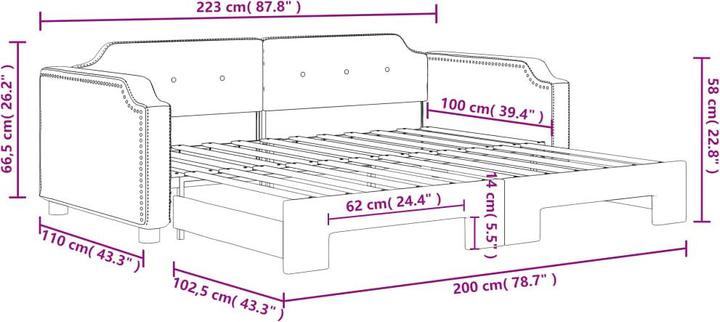 Produktbild vidaXL Emely (100 x 200 cm)