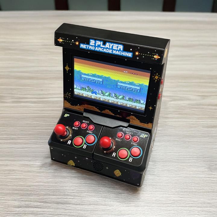 Produktbild Mad Monkey Retro Mini Arcade Machine mit Dual-Controller - inkl. 300x 8-Bit Spielen
