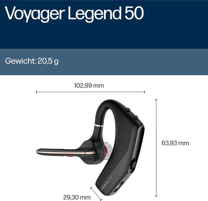 Actual product image Poly Voyager Legend 50 (Wireless, USB-C)