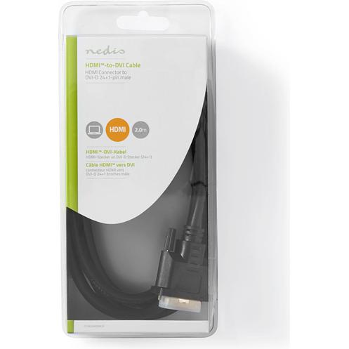Thumbnail - Nedis Kabel HDMI-DVI Anschluss HDMI I - DVI-D Stecker 24+1 P (2 m, HDMI), Video Kabel