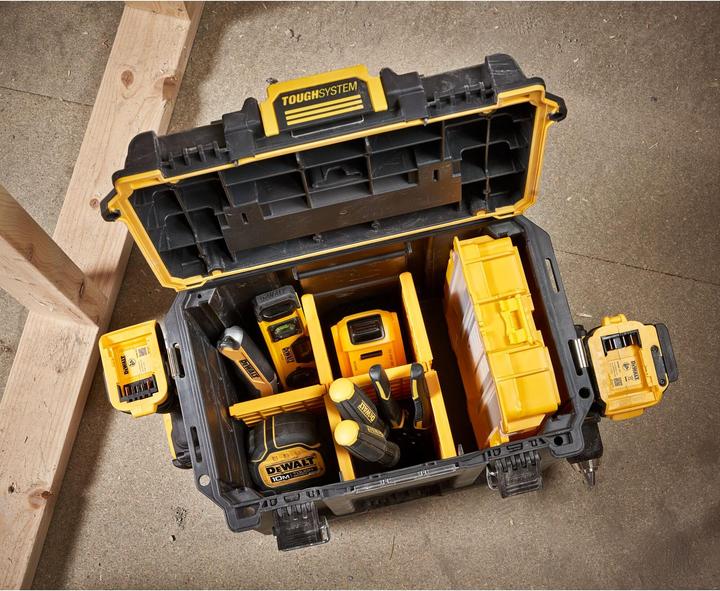 Productafbeelding DeWalt ToughSystem gereedschapskoffer halve breedte (6 onderdelen)