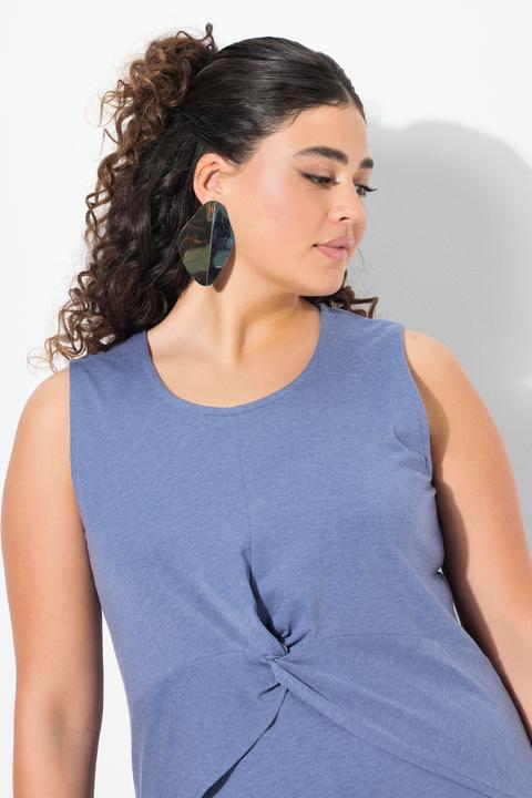 Produktbild Ulla Popken Jerseykleid, Lagenoptik, A-Linie, Rundhals, ärmellos (46, 48)